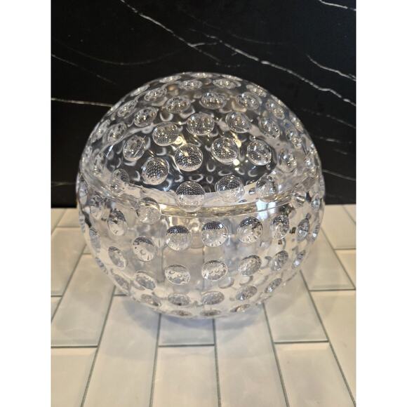 Mid-Century Modern Grainware Spherical Lucite Ice Bucket Golf Ball Cocktails GUC - Picture 8 of 16